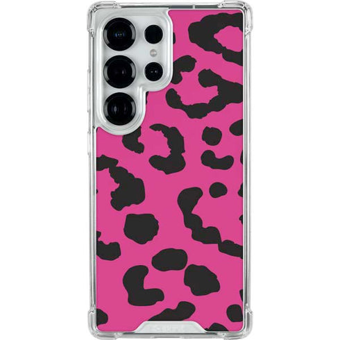 Rosy Leopard Galaxy S25 Ultra Clear Case