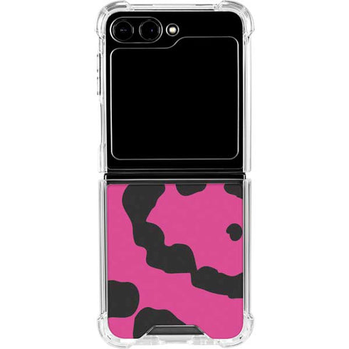 Rosy Leopard Galaxy Z Flip6 Clear Case