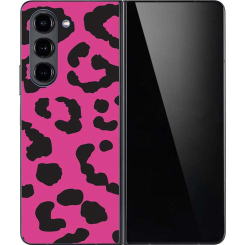 Rosy Leopard Galaxy Z Fold5 5G Skin