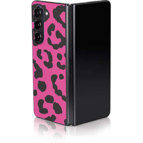 Rosy Leopard Galaxy Z Fold5 5G Skin