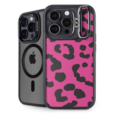 Rosy Leopard iPhone 14 Pro Kickstand Case