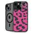 Rosy Leopard iPhone 15 Kickstand Case