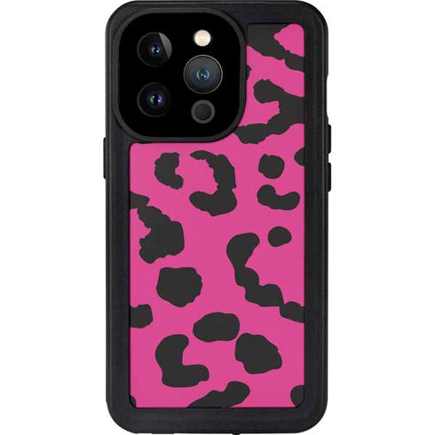 Rosy Leopard iPhone 15 Pro Waterproof Case