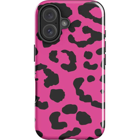 Rosy Leopard iPhone 16 Plus Impact Case