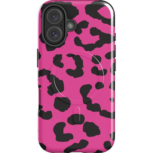 Rosy Leopard iPhone 16 Plus Magsafe Impact Case