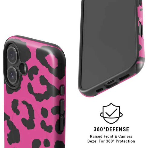 Rosy Leopard iPhone 16 Plus Magsafe Impact Case