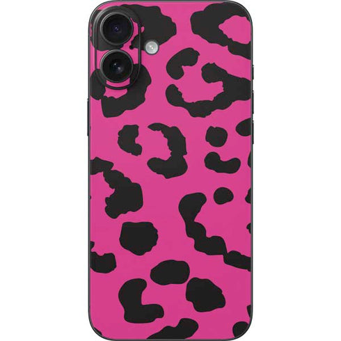 Rosy Leopard iPhone 16 Plus Skin