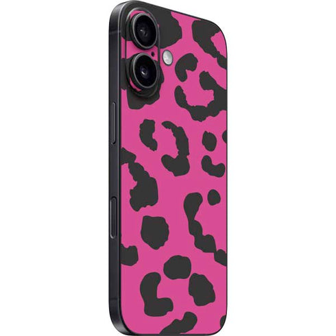 Rosy Leopard iPhone 16 Plus Skin