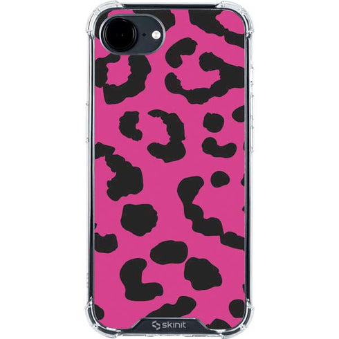 Rosy Leopard iPhone 16e Clear Case