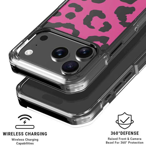 Rosy Leopard iPhone 18 Pro Clear Case