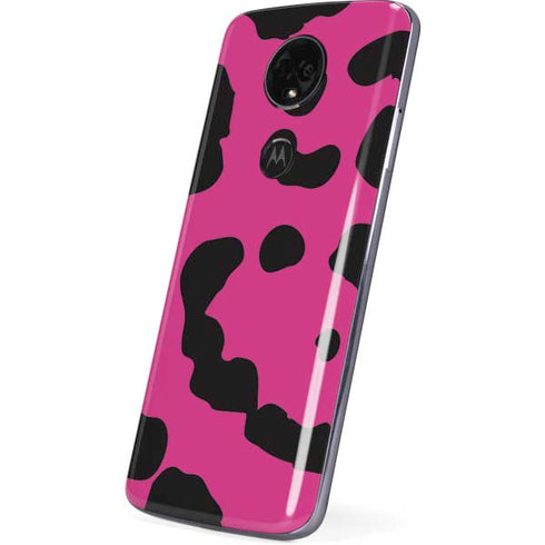Rosy Leopard Moto E5 Plus Skin