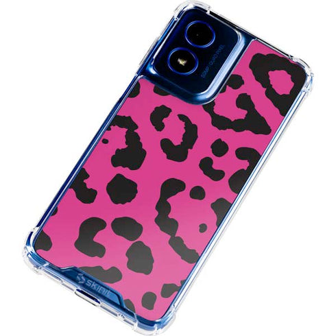 Rosy Leopard Moto G 5G (2024) Clear Case