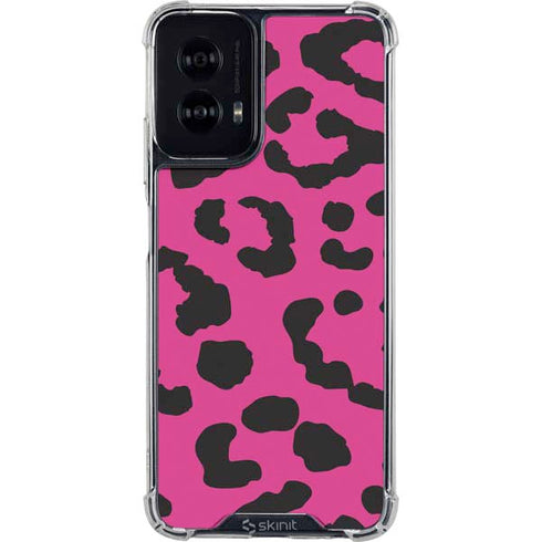 Rosy Leopard Moto G Power 5G (2024) Clear Case