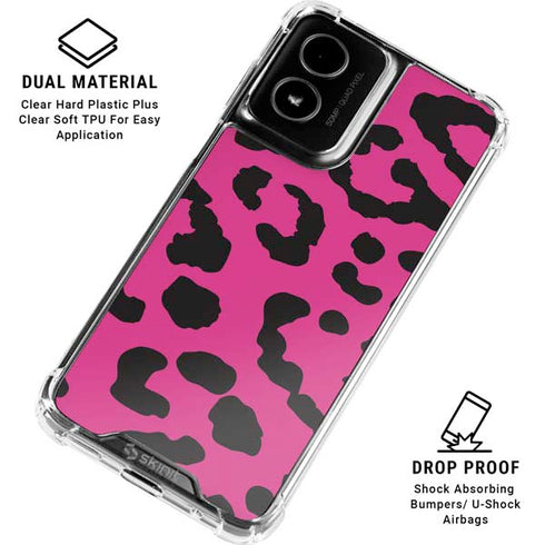 Rosy Leopard Moto G Power 5G (2024) Clear Case