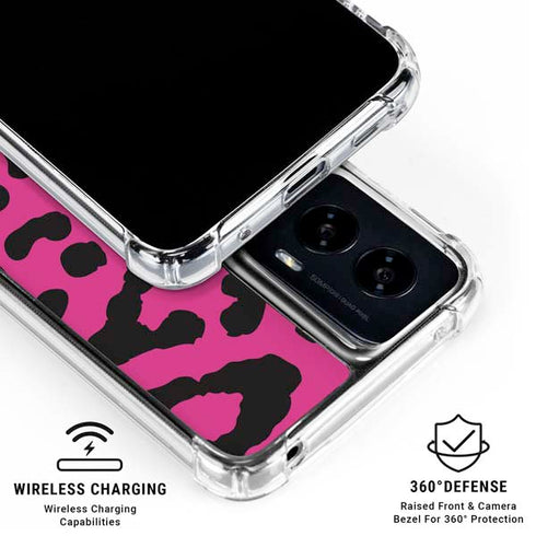 Rosy Leopard Moto G Power 5G (2024) Clear Case