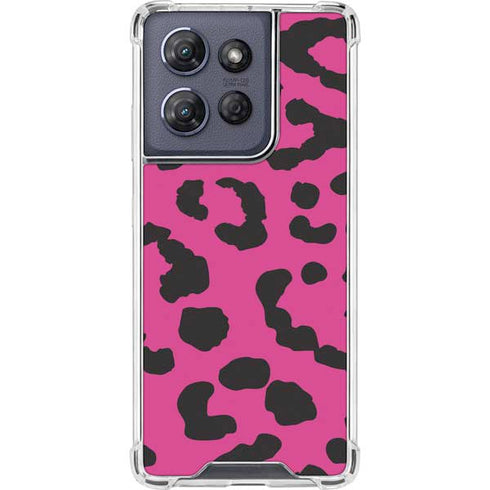 Rosy Leopard Moto G Power 5G (2025) Clear Case
