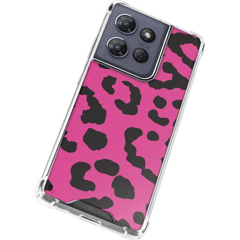 Rosy Leopard Moto G Power 5G (2025) Clear Case