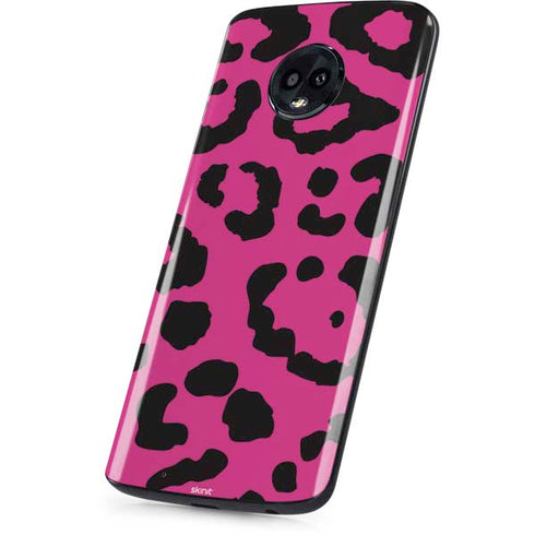 Rosy Leopard Moto G6 Skin