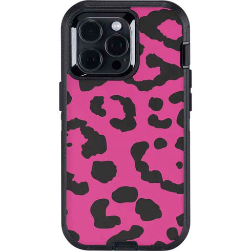 Rosy Leopard Otterbox Defender iPhone Skin