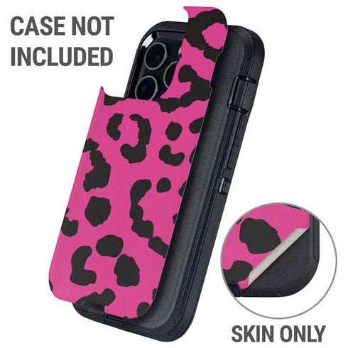 Rosy Leopard Otterbox Defender iPhone Skin