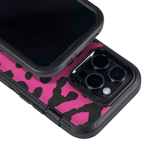 Rosy Leopard Otterbox Defender iPhone Skin