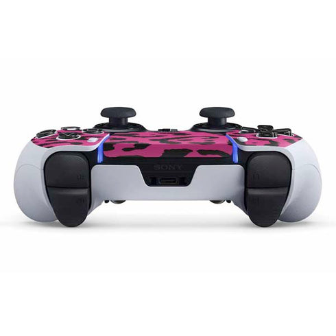 Rosy Leopard PS5 DualSense Edge Pro Controller Skin