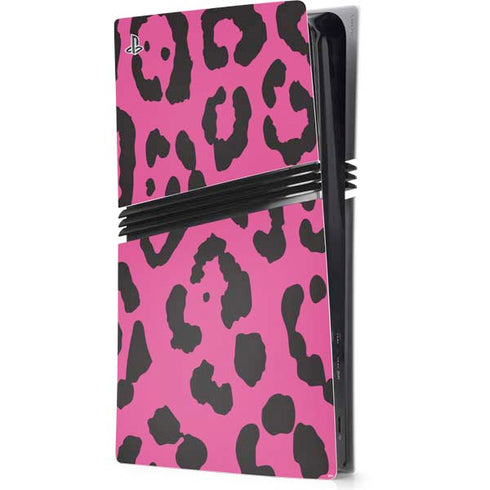 Rosy Leopard PS5 Pro Console Skin