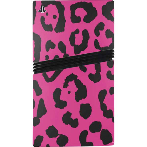 Rosy Leopard PS5 Pro Console Skin