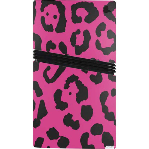 Rosy Leopard PS5 Pro Console Skin