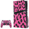 Rosy Leopard PS5 Pro Disk Bundle Skin