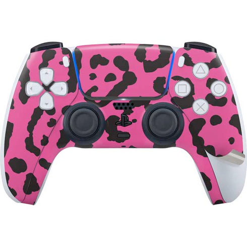 Rosy Leopard PS5 Pro Disk Bundle Skin