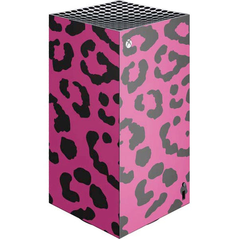 Rosy Leopard XBox Series X Digital Edition Console Skin