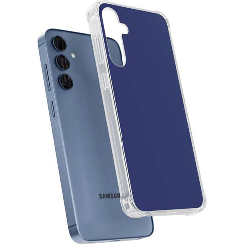 Royal Blue Galaxy A55 5G Clear Case