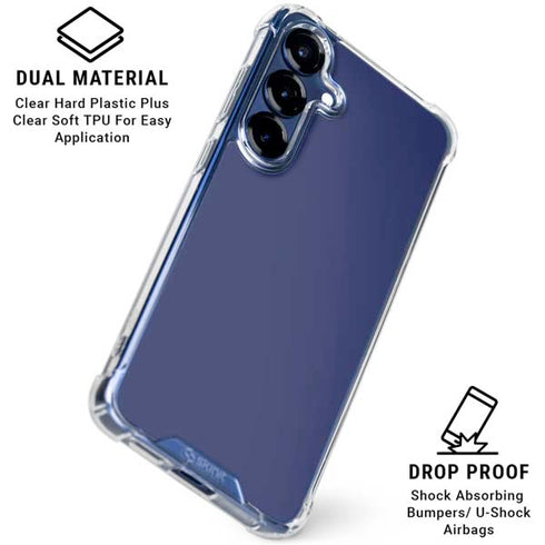 Royal Blue Galaxy S25 FE Clear Case