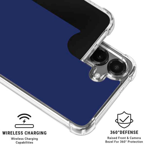 Royal Blue Galaxy S26 Clear Case