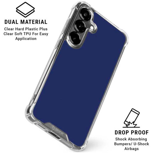 Royal Blue Galaxy S26 Clear Case