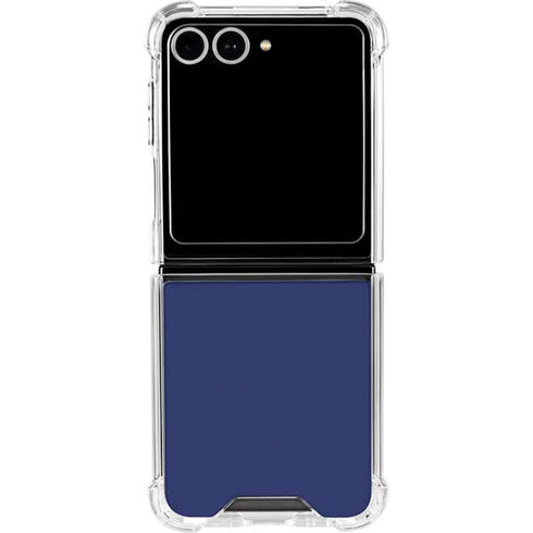 Royal Blue Galaxy Z Flip7 Clear Case