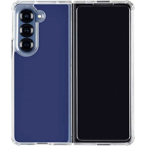 Royal Blue Galaxy Z Fold7 Clear Case