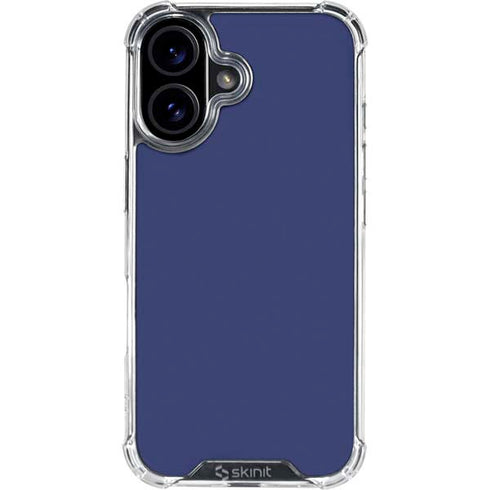 Royal Blue iPhone 16 Plus Clear Case
