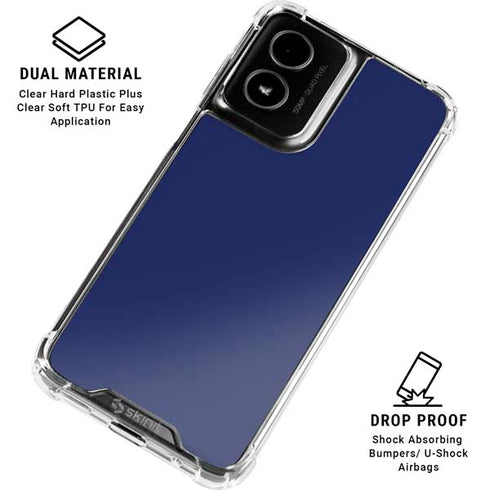 Royal Blue Moto G Power 5G (2024) Clear Case