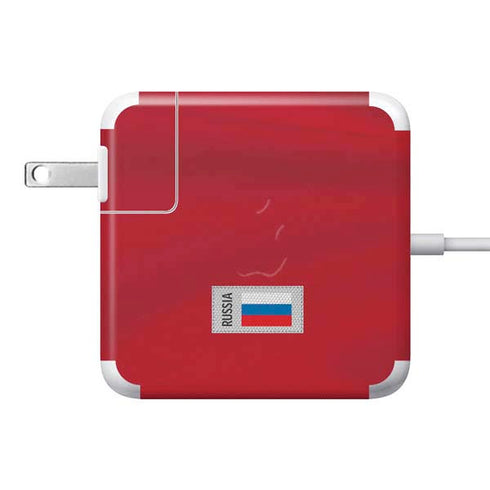 Russia Soccer Flag 85W Power Adapter (15 and 17 inch MacBook Pro Charger) Skin