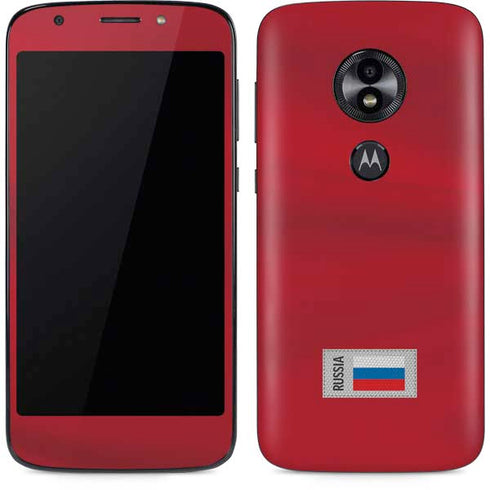 Russia Soccer Flag Moto E5 Play Skin