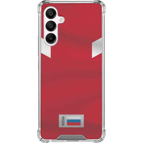 Russia Soccer Flag Galaxy A16 5G Clear Case
