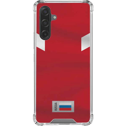 Russia Soccer Flag Galaxy A17 Clear Case