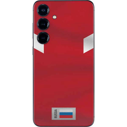 Russia Soccer Flag Galaxy S25 Plus Skin