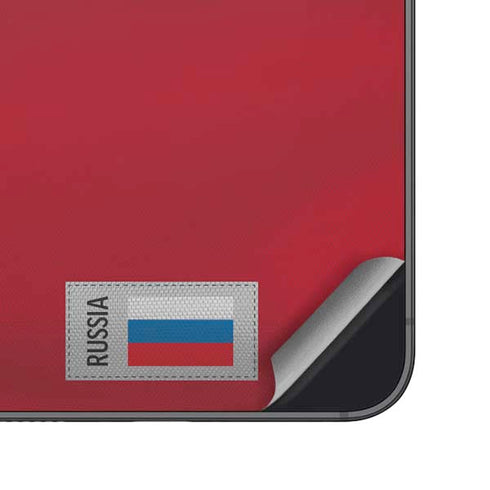 Russia Soccer Flag Galaxy S25 Plus Skin