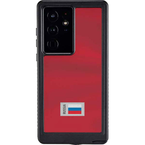 Russia Soccer Flag Galaxy S24 Ultra Waterproof Case