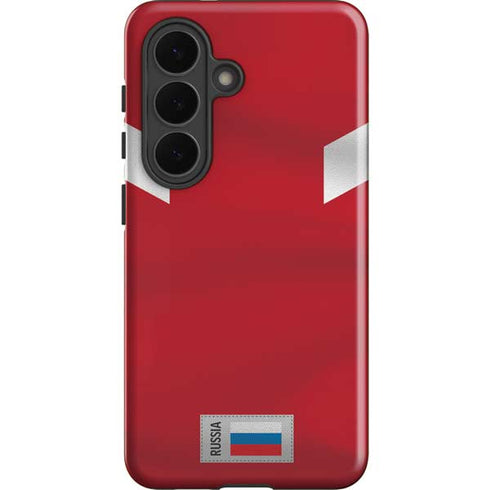 Russia Soccer Flag Galaxy S26 Plus Impact Case