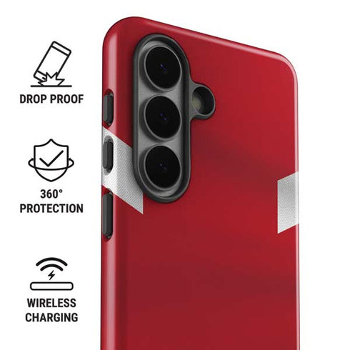 Russia Soccer Flag Galaxy S26 Plus Impact Case