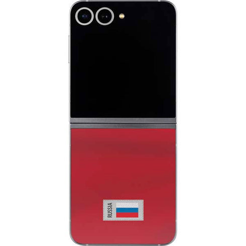 Russia Soccer Flag Galaxy Z Flip6 Skin